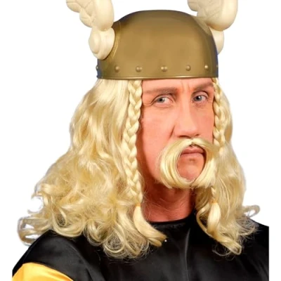 Image of Widmann Pe263 Wales Wig and Moustache Set Blonde