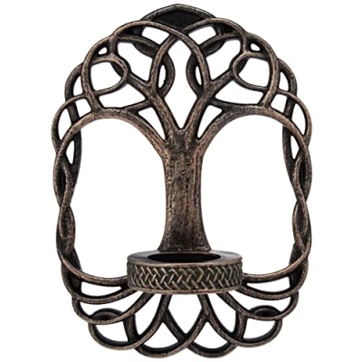 Image of Nemesis Now D2415G6 Tree of Life Candle Holder 23cm Bronze