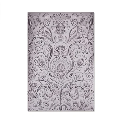 Image of Sizzix 3 D Impressions Embossing Folder 664527 Folk Doodle by Jessica Scott One Size, Multicolour