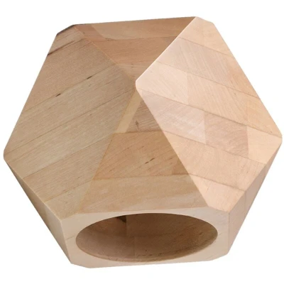 Image of Woody Up &amp; Down Wall Lamp, Natural Wood, 1x G9