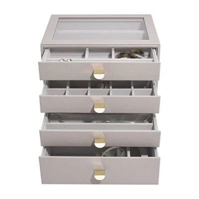 Image of Stackers Taupe Classic Jewellery Box Set of 4 (with drawers)