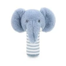 Image of Keel Toys 14cm Keeleco Baby Ezra Elephant Stick Rattle