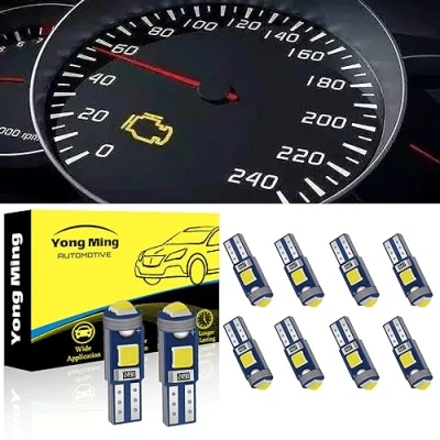 Image of YONGMING T5 74 73 2723 2721 W3W Wedge LED Bulb Extremely Bright For Car Auto Dashboard Instrument Reading Gauge Panel Light White