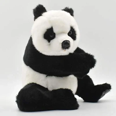 Image of Sitting Panda Plush Soft Toy by Hansa.25cm. 4184