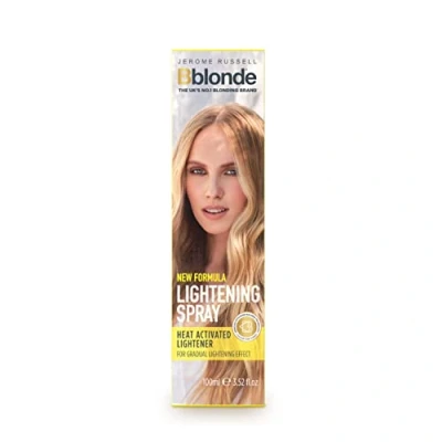 Image of Jerome Russell Bblonde Lightening Spray, Permanent Lightener, Blonde Bleach Hair Dye, Professional Results, Gradual