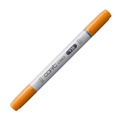 Image of Copic Ciao Coloured Marker Pen (Y 38) Honey, For Art &amp; Crafts, Colouring, Graphics, Highlighter, Design, Anime, Professional Beginners, Supplies Colouring Books