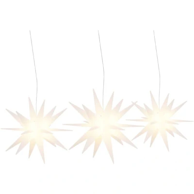 Image of vidaXL Christmas Lights with LEDs 3 pcs Foldable White