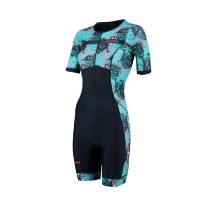 Image of ZONE3 Women&#039;s Activate+ Short Sleeve Trisuit/One Piece Pro Triathlon Suit Made From Lycra Sport Fabric