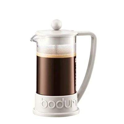 Image of BODUM Brazil 3 Cup French Press Coffee Maker, Off White, 0.35 l, 12 oz
