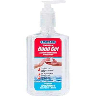 Image of 1000 ml Hand Gel Sanitizer In White Pump Top Bottle (96 x 87 192 mm) 1 Pc. Perfect Essential for Home, Office, School, Personal Care, &amp; More