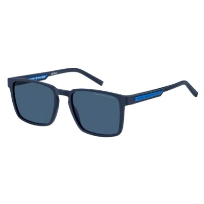 Image of Sunglasses Tommy hilfiger Th 2088/s col. fll/ku Uomo Squadrata Blu opaco