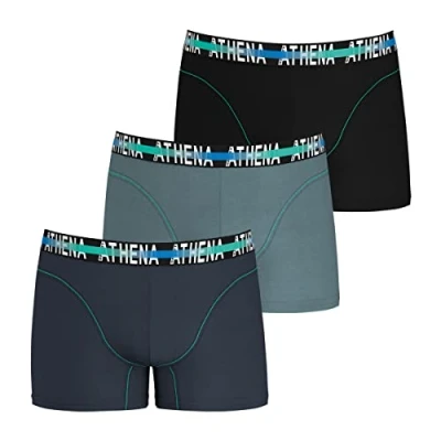 Image of ATHENA Men&#039;s Endurance 24H LN49 Underwear, GRIS/Jean/Noir, L