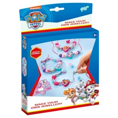 Image of Totum Paw Patrol 720091 Jewellery Set, Craft Kit, Single, Silver