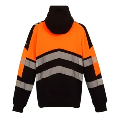 Image of Regatta Professional Men&#039;s Classic Hi Vis X Pro Hoodie Class 2 Black Yellow