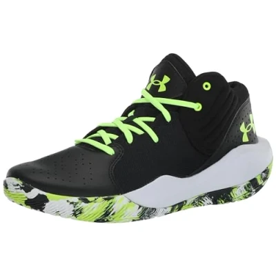 Image of Under Armour Unisex Ua Jet &#039;21 Basketball Shoes Court Performancence, Black, 6 UK