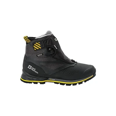 Image of Jack Wolfskin Men&#039;s 1995 Series Texapore MID M Walking Shoe, Black/Burly Yellow XT, 8 UK