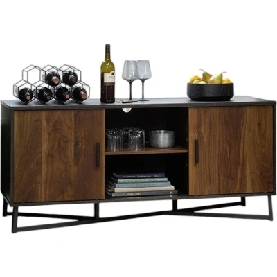 Image of TEKNIK Canyon Lane 1371 mm TV Stand Oak &amp; Walnut Effect, Black,Brown