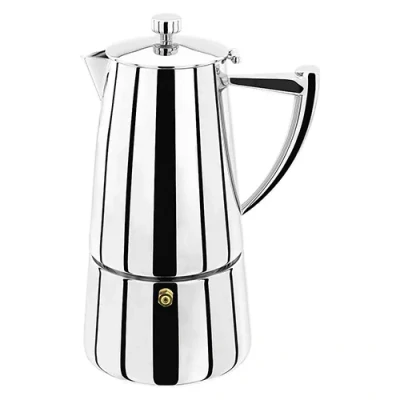 Image of Stellar Art Deco Luxe 10 Cup Espresso Maker