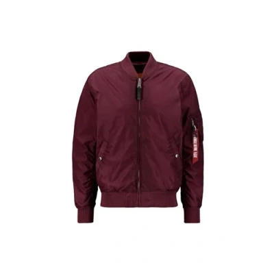 Image of Alpha Industries Men&#039;s MA 1 TT Bomber Jacket, Dark Maroon, S