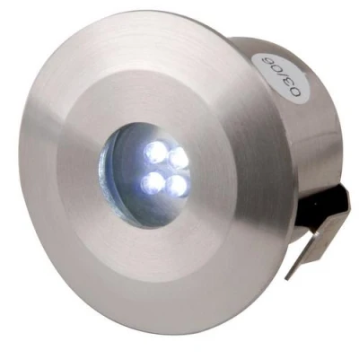 Image of KnightsBridge IP44 Stainless Steel LED Decking Kit 4 Pack Blue