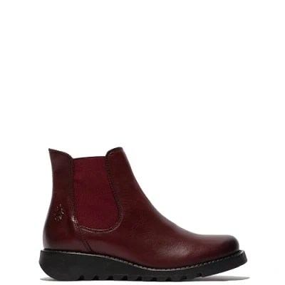 Image of Fly London Women&#039;s Salv Chelsea Boots, Purple Elastic, 8 UK