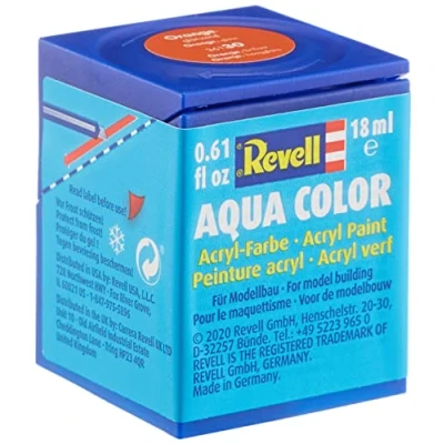Image of Revell 18ml Aqua Color Acrylic Paint (Orangeglossy Finish)