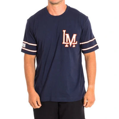 Image of La Martina Mens Short Sleeve T Shirt TMR316 JS206 Blue Cotton Size Large