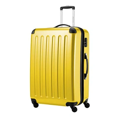 Image of HAUPTSTADTKOFFER Alex Luggage Suitcase Hardside Spinner Trolley 4 Wheel Expandable, 75cm, yellow