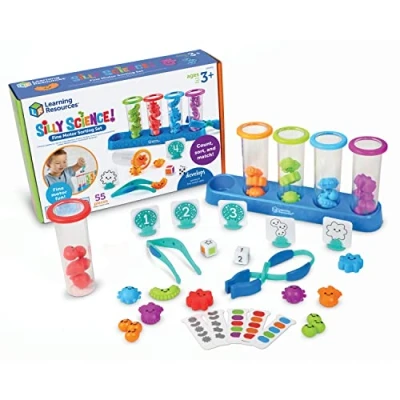 Image of Learning Resources Silly Science Fine Motor Sorting Set, STEM Toys for Kids, Educational Toy, Preschool Skills, 55 Pieces, Age 3+