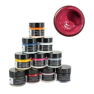 Image of Famaco Pink Azalee Leather Re touch Dye Renovation Cream for leather, shoes, boots, sneakers and trainers