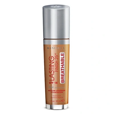 Image of Rimmel London Lasting Finish Breathable Foundation, Spf 20, 504 Deep Mocha