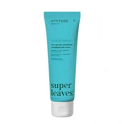 Image of ATTITUDE Extra Gentle Hair Conditioner, Soothes Dry Scalp, Naturally Derived Ingredients, Vegan Detangler, Dermatologically Tested, Unscented, 240 mL