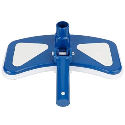 Image of Pool Vacuum Head, 12&#039;&#039; Swimming Curved Blue and White Suction Head Brush Tools Accessories for Cleaning