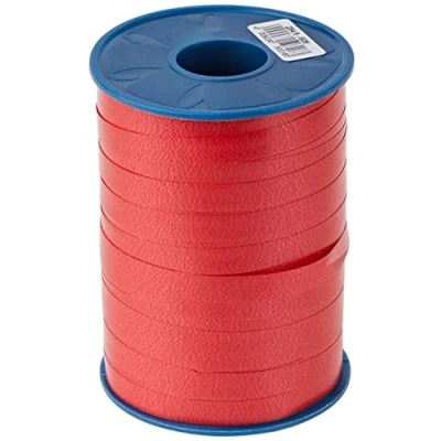 Image of PRÄSENT C.E. Pattberg America Gift Curling Ribbon red, 273 Yards of balloonribbon for Wrapping, Accessories Decoration &amp; Handicrafts, Presents, 10mm 250m