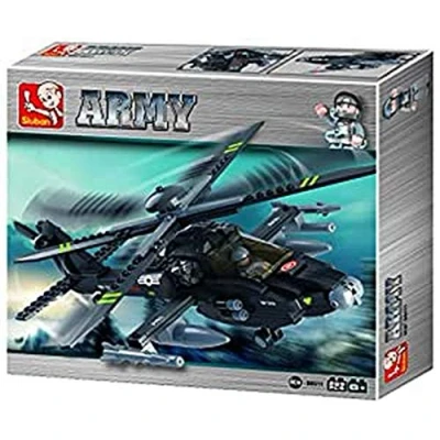 Image of Sluban Army M38 B0511 Apache Helicopter