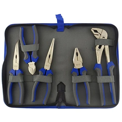 Image of 5pc Pliers Set Combination/Long Nose/Cutters/Waterpump plier AU050