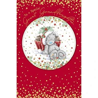 Image of Me To You Bear Great Granddaughter Christmas Card