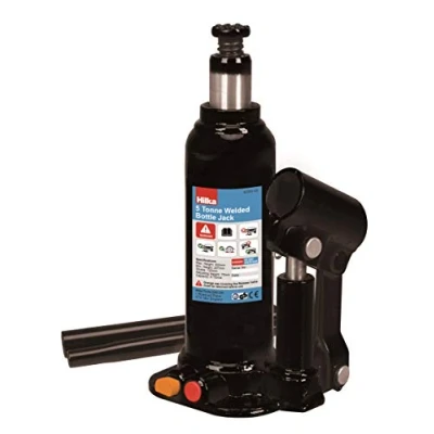 Image of Hilka 82250150 5 Tonne Welded Bottle Jack in Case, Black, 207 402mm
