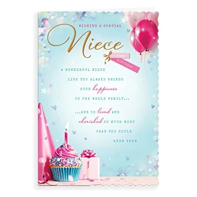 Image of Avant Garde Studios Birthday Card Niece 9 x 6 inches