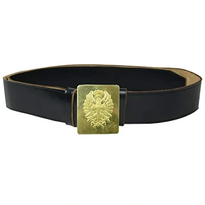 Image of Mil Tec Modern Issue Spanish Leather Belt with Buckle