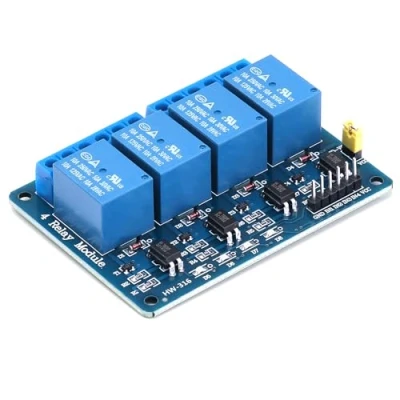 Image of Yizhet Relay 5V 4 Channel, DC 230V Shield Module Control Board with Optocoupler for Raspberry Pi Arduino PIC AVR MCU DSP ARM TTL Logic (4 Channel)
