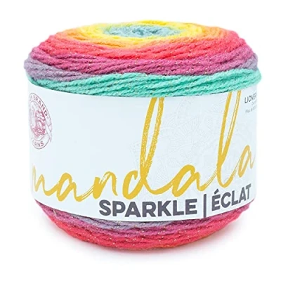 Image of Lion Brand Yarn , 94 Acrylic/6 Percent Metallic Poly,Multicolor (Crux),One Size