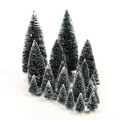 Image of Lemax Christmas Village Assorted Pine Trees Set Of 21 34968