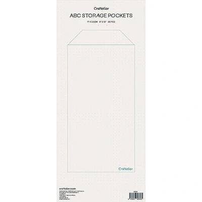 Image of Craftelier Clear Plastic Envelopes for Organizing Stamps, Dies, Stickers and Other Scrapbooking Crafts Materials Accessories includes 20 6&quot; x 13&quot;