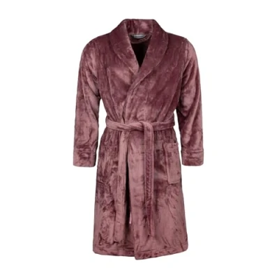 Image of Women&#039;s 1 Pack SOCKSHOP Heat Holders Fleece Dressing Gown Mauve S