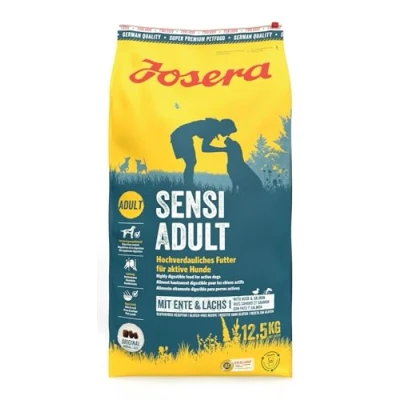 Image of Josera SensiAdult complete dry dog food for energetic dogs or with sensitive digestion 12.5kg