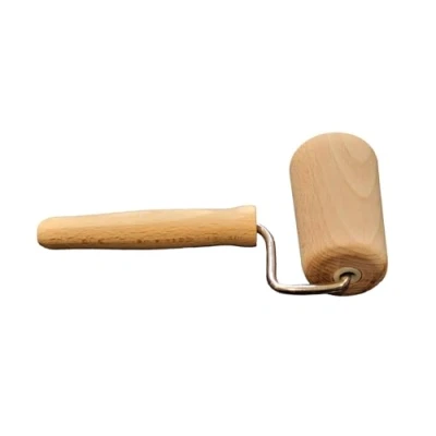 Image of Wooden World Diagonal Rolling pin for Cookies Tart Small Roller with a Handle 7.5 cm