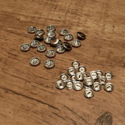 Image of Pack of 20 15mm Self Cover Metal Buttons with Your own Material