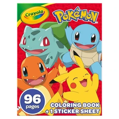 Image of Crayola Coloring Book Pokemon, 96 Pages 42732
