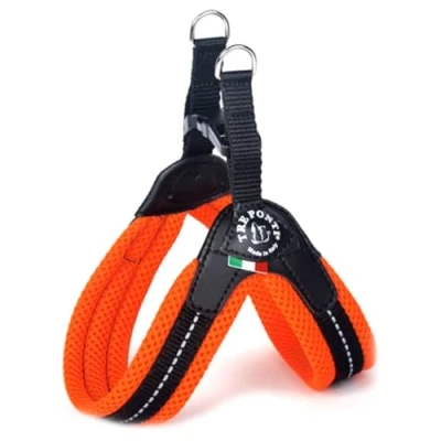 Image of TRE PONTI Easy Fit Mesh Fix Neon Dog Harness, Size 1, Orange
